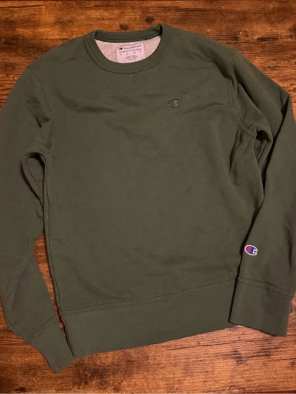 Champion Olive Green Crewneck Sweatshirt